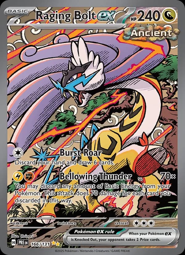 Raging Bolt ex 166/131, Prismatic Evolutions