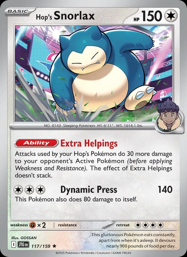 Hop's Snorlax 117/159, Journey Together