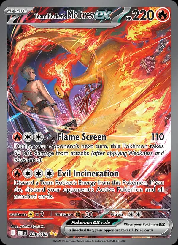 Team Rocket's Moltres ex 229/182