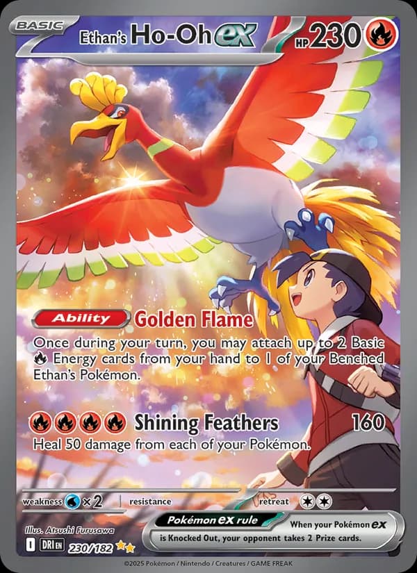Ethan's Ho-Oh ex 230/182, Destined Rivals