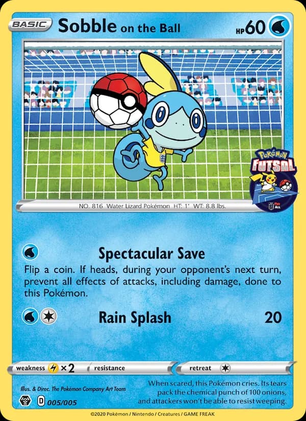 Sobble on the Ball 5/5, Pokémon Futsal 2020