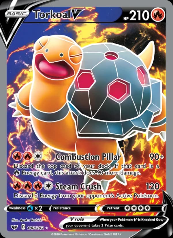Torkoal V 188/202, Sword & Shield