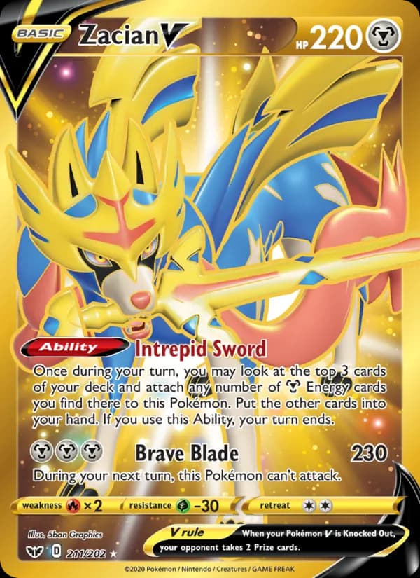 Zacian V 211/202, Sword & Shield