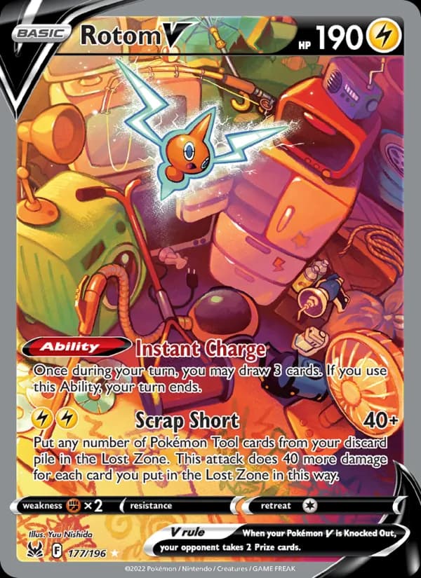 Rotom V 177/196, Lost Origin