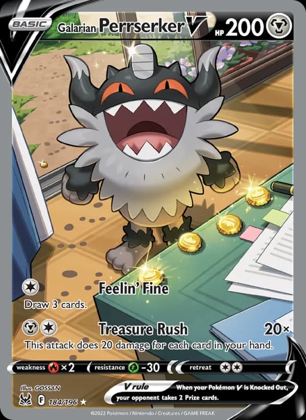 Galarian Perrserker V 184/196