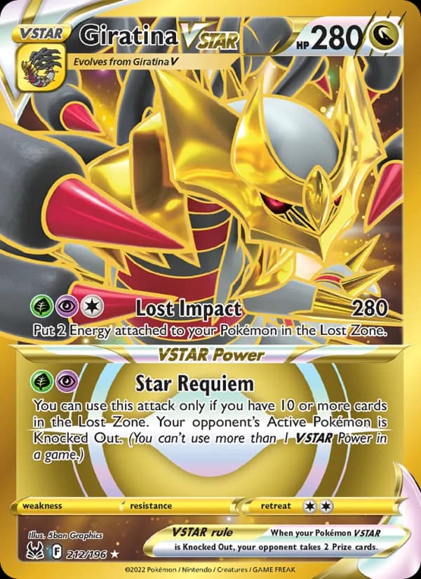 Giratina VSTAR 212/196, Lost Origin