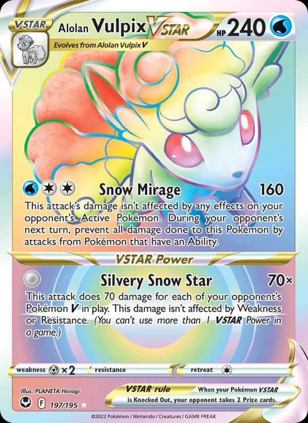 Alolan Vulpix VSTAR 197/195