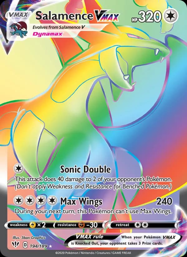Salamence VMAX 194/189, Darkness Ablaze
