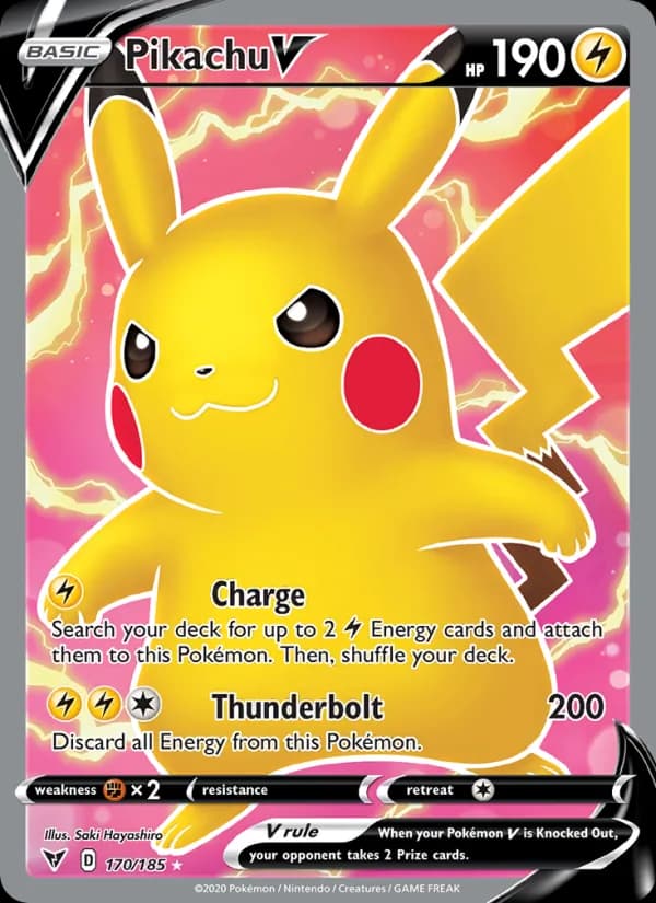 Pikachu V 170/185, Vivid Voltage