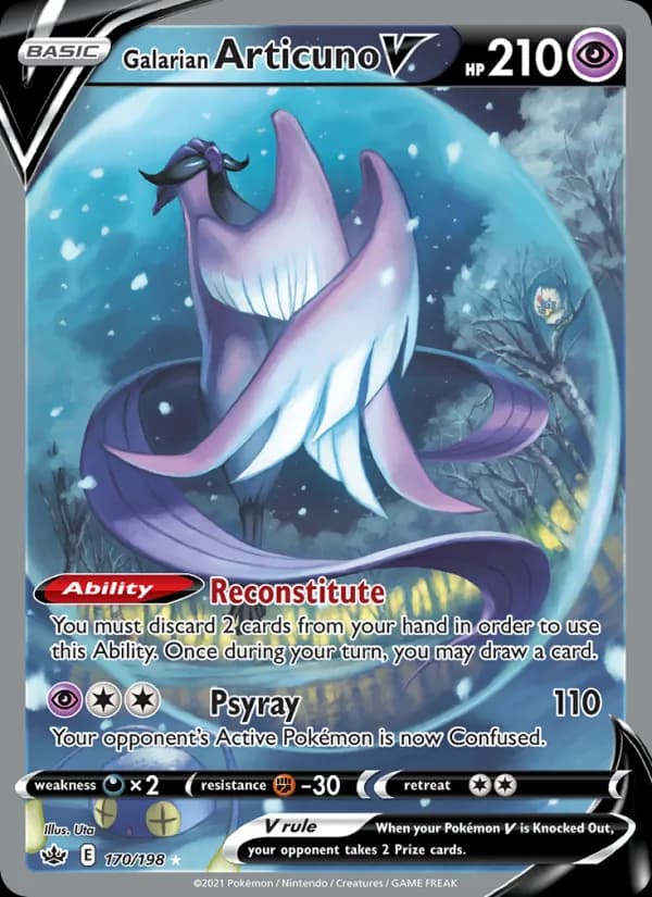 Galarian Articuno V 170/198, Chilling Reign
