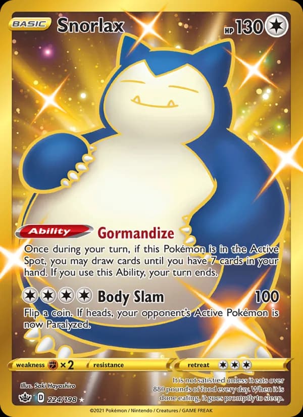 Snorlax 224/198, Chilling Reign