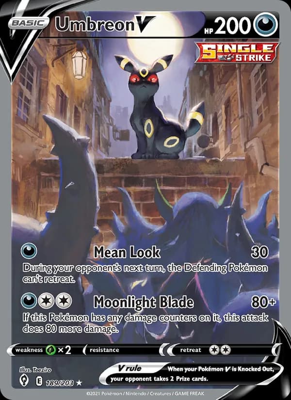 Umbreon V 189/203, Evolving Skies