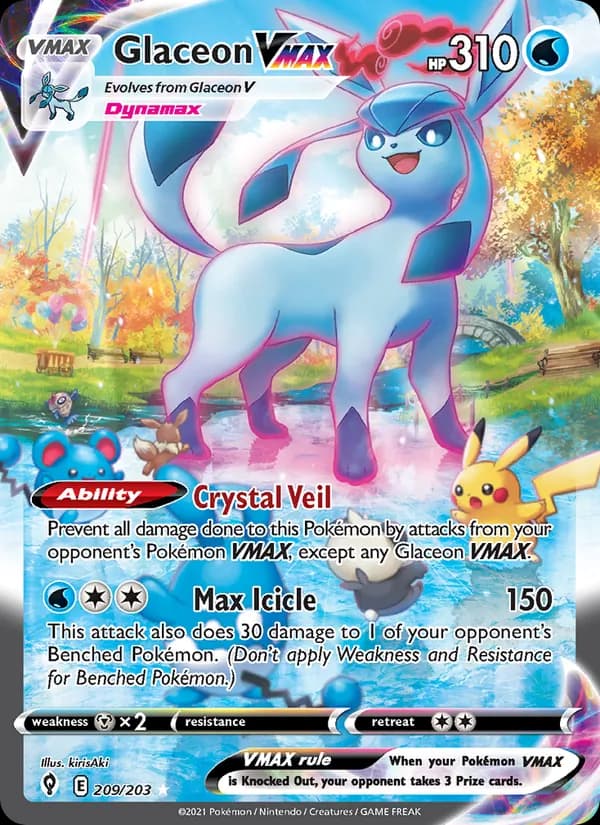 Glaceon VMAX 209/203, Evolving Skies