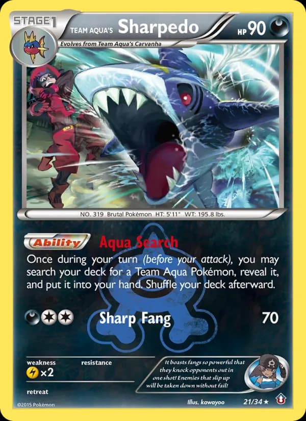 Team Aqua's Sharpedo 21/34, Double Crisis