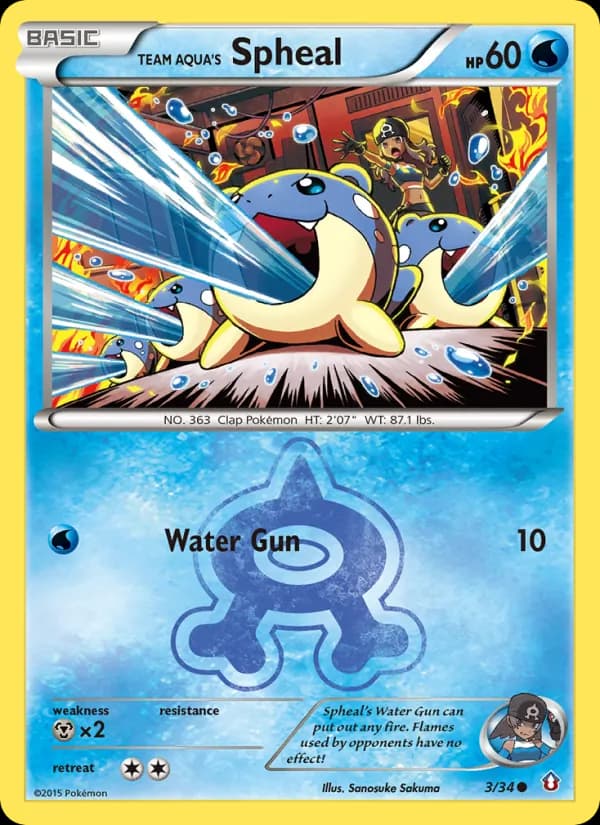 Team Aqua's Spheal 3/34