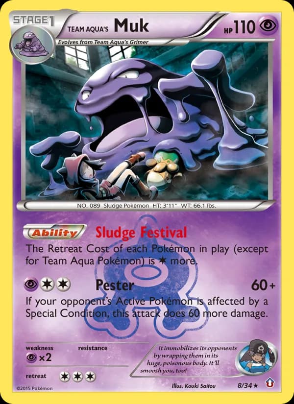 Team Aqua's Muk 8/34, Double Crisis