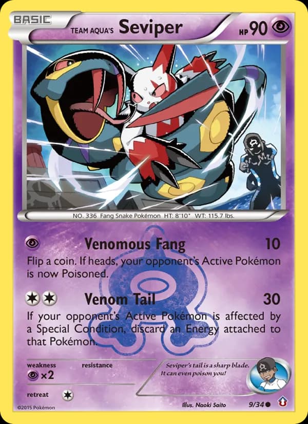 Team Aqua's Seviper 9/34, Double Crisis