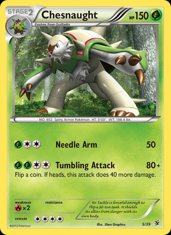 Chesnaught 5/39, Kalos Starter Set