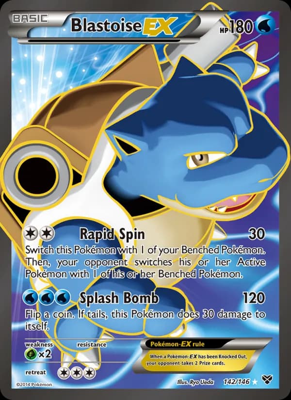 Blastoise EX 142/146, XY