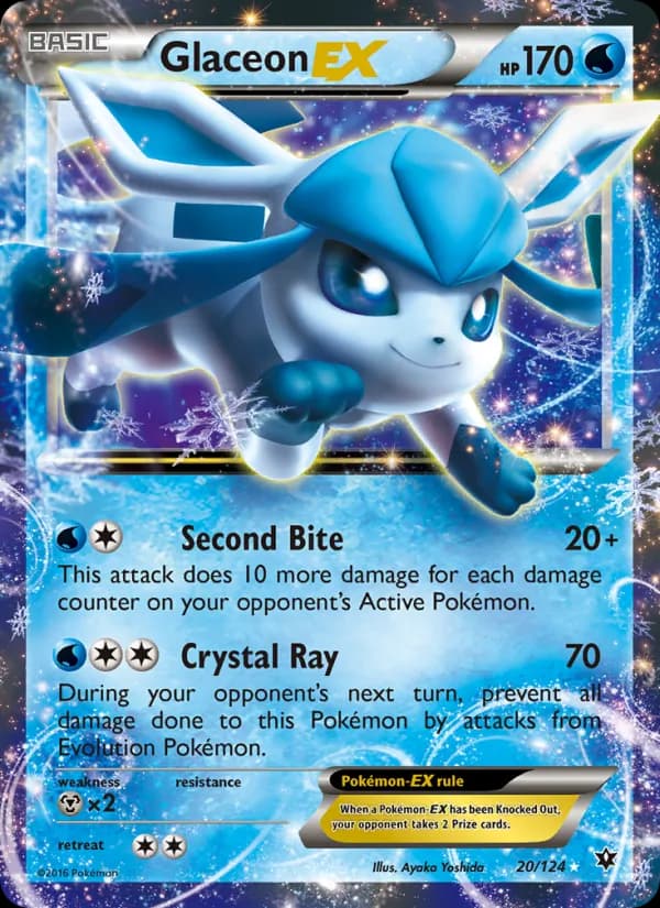 Glaceon EX 20/124, Fates Collide