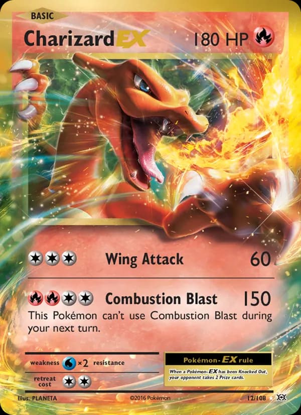 Charizard EX 12/108, Evolutions