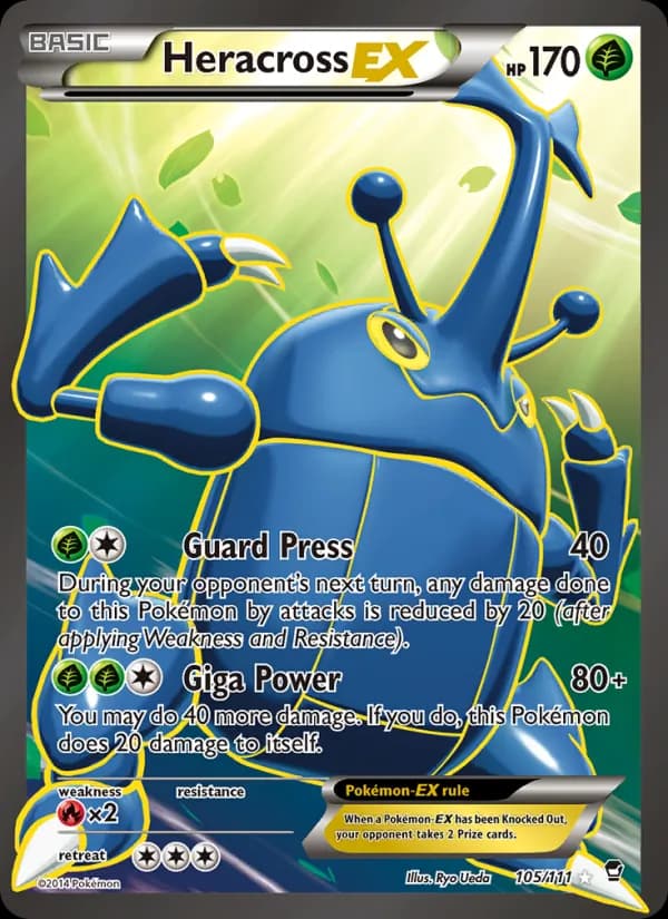 Heracross EX 105/111, Furious Fists