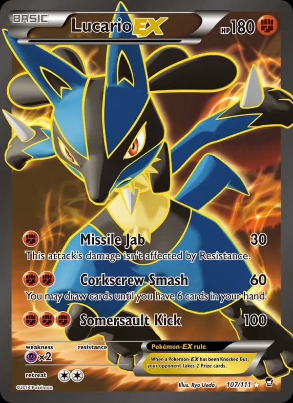 Lucario EX 107/111, Furious Fists