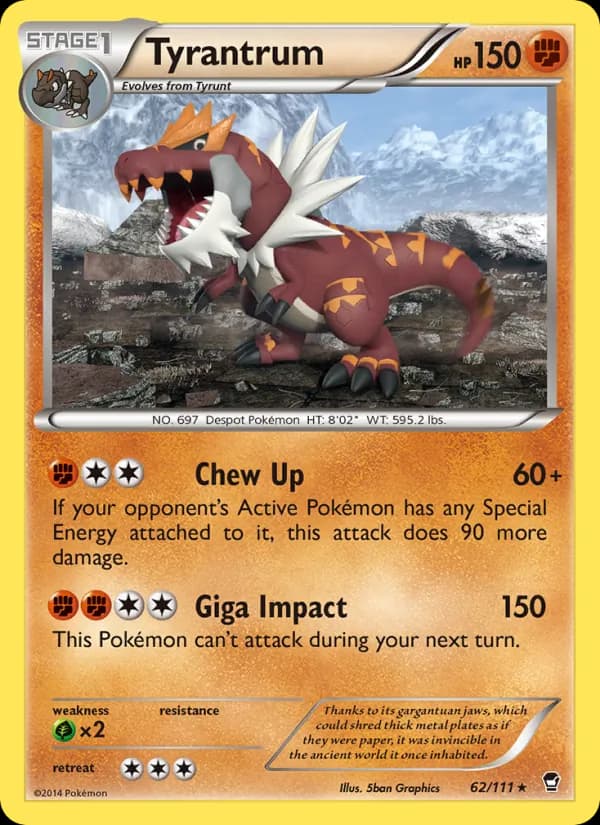 Tyrantrum 62/111, Furious Fists