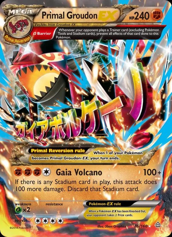 Primal Groudon EX 86/160, Primal Clash