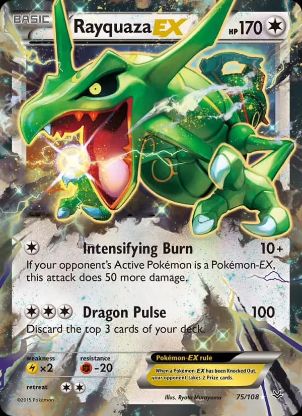 Rayquaza EX 75/108, Roaring Skies