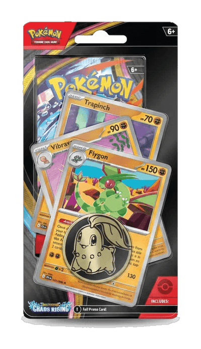 Pokémon TCG Mega Evolution Chaos Rising Premium Blister With Flygon Promo Card & Booster Packs, view 1